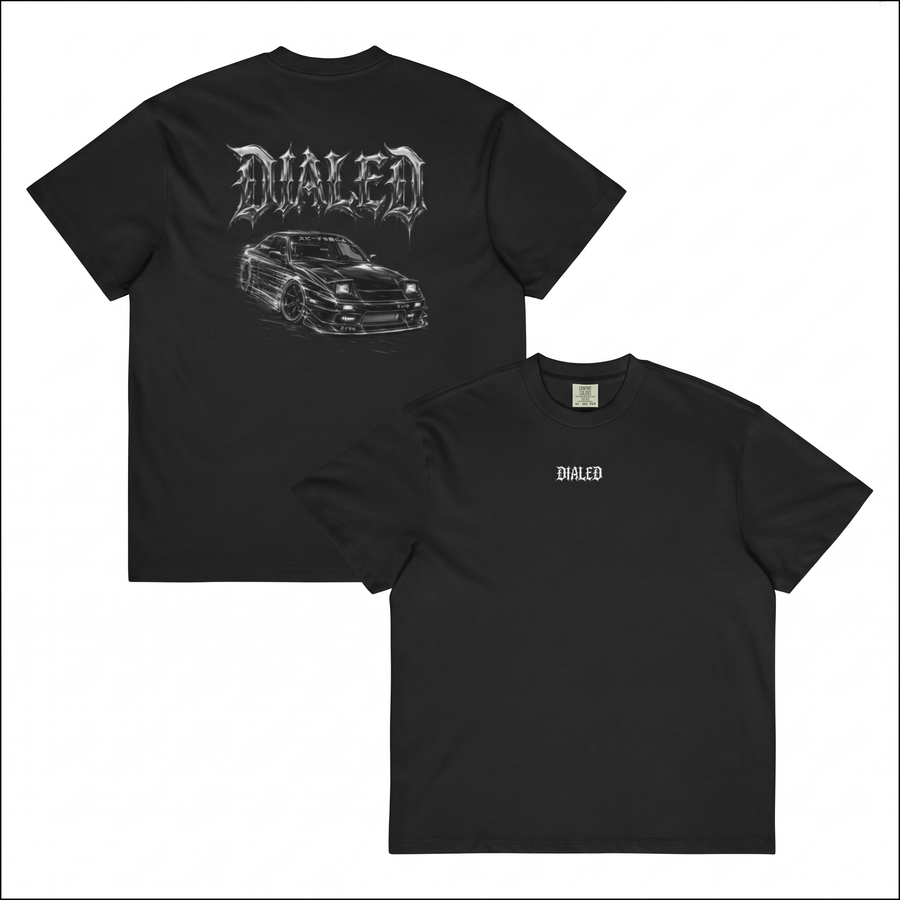 DIALED BOXY front and back
