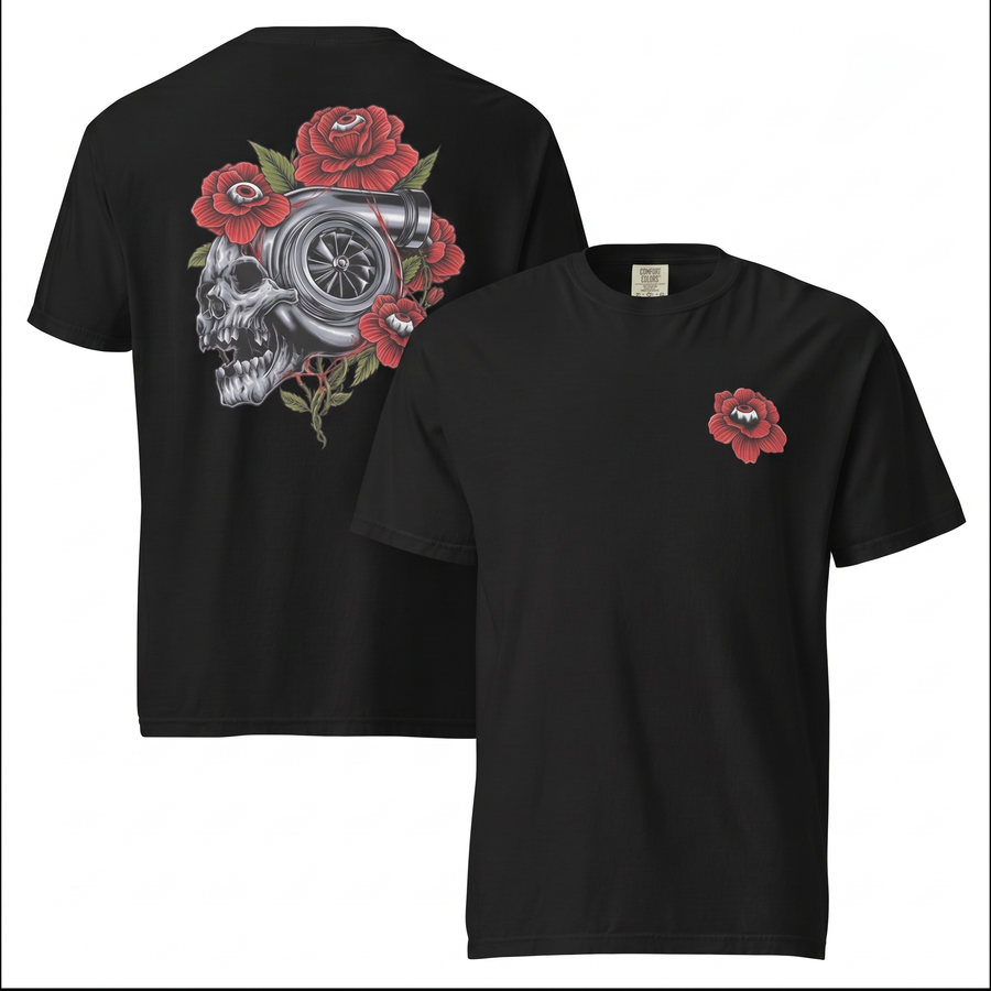Oversized Boxy Reaper Tee front and back