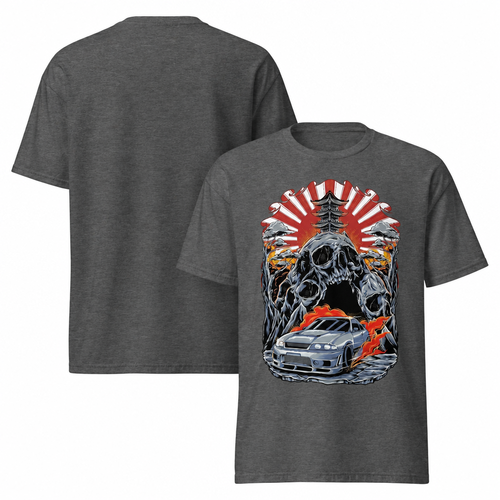 Oversized Boxy GTR Tee front and back