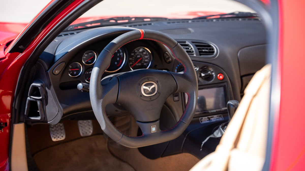 RX-7 dashboard and steering wheel